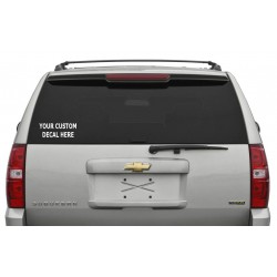 Gaming Custom Rear Window Decal Sticker 5 x 7