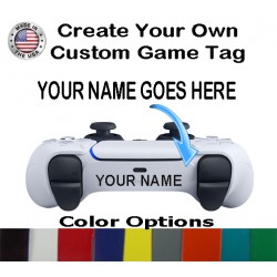 Custom PS5 Controller Gamer Tag Name Sticker Decal
