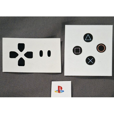Custom PS5 Controller RETRO Classic Buttons (Stickers ONLY)