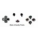 Retro PS5 Controller Classic Buttons Kit D-Pad, Home X-O Buttons Option Remote